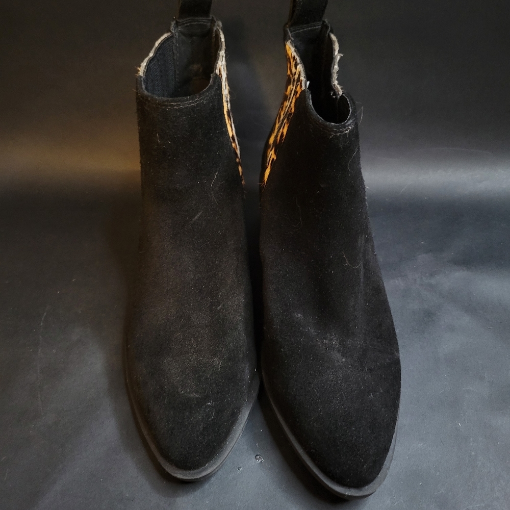 Crown Vintage Black Suede Booties